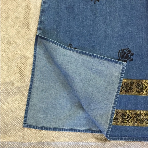 Maxi Length Denim Jumper/Dress / 90’s Vintage - Picture 6 of 9